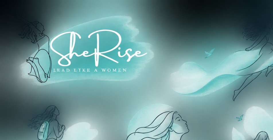 SheRise woman rising illustration